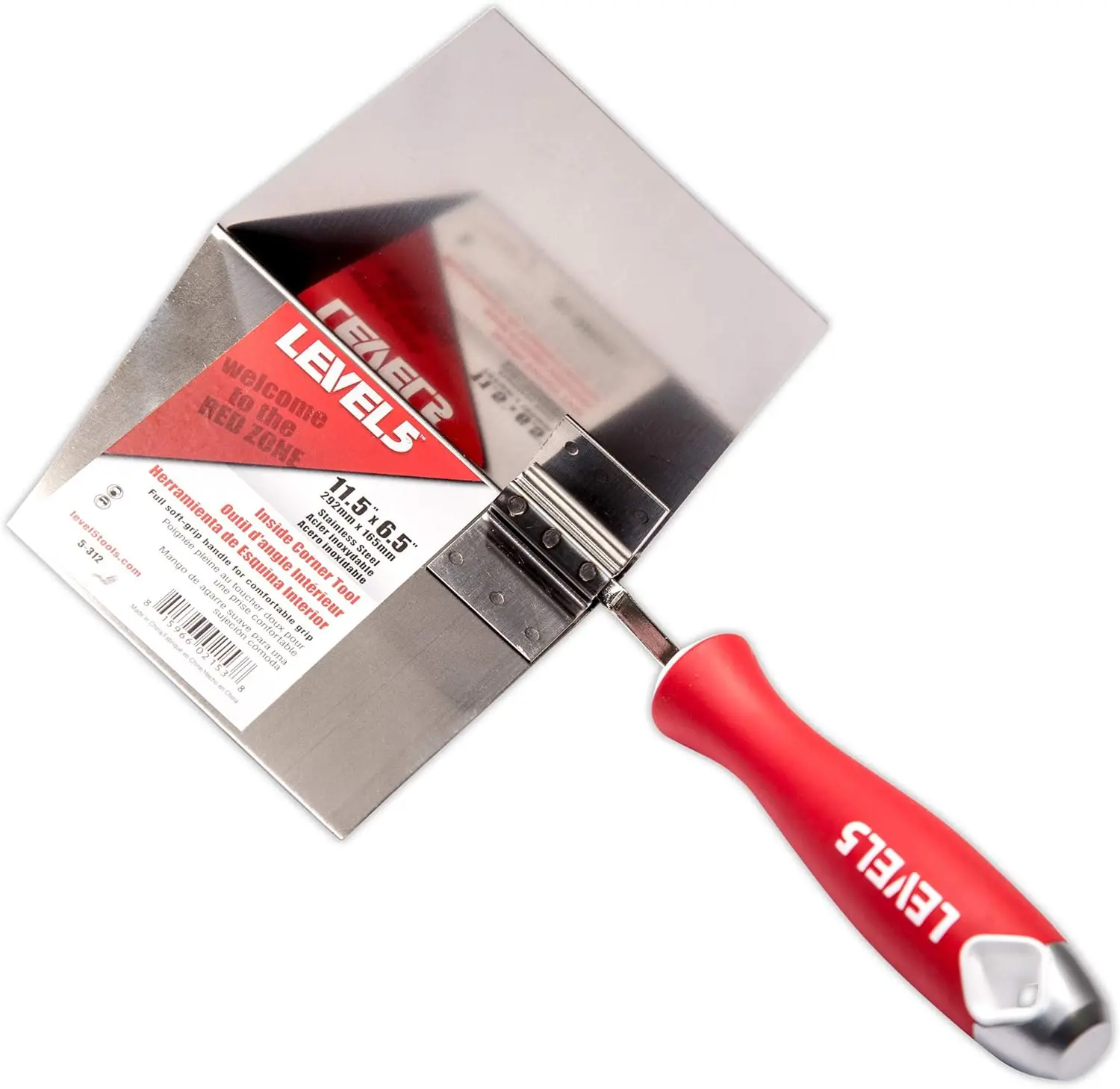Inside Corner Knife 6.5x11.5, Pro-Grade Metal Hammer End for Drywall
Inside Corner Knife 6.5x11.5, Pro-Grade Metal Hammer End for Drywall