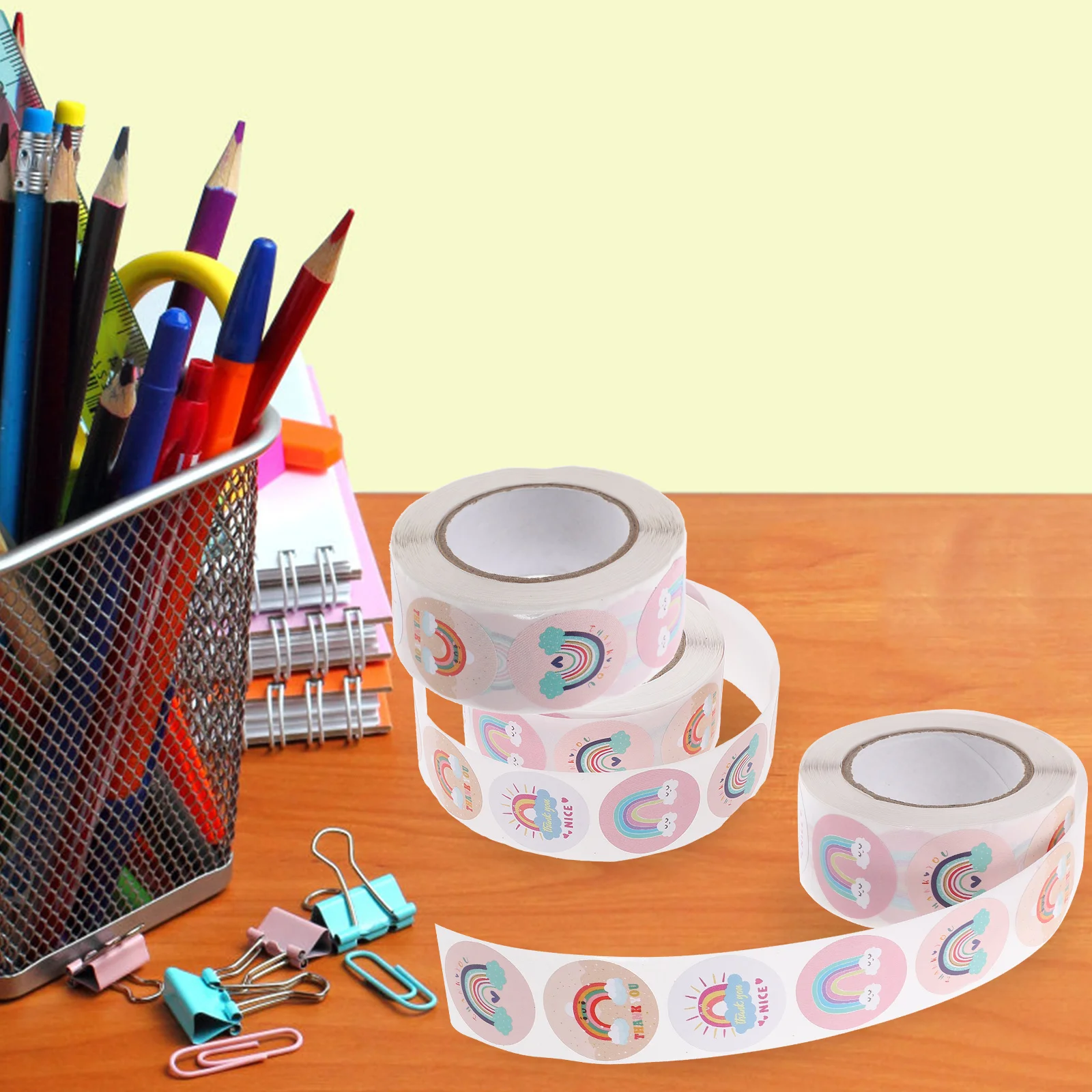 3 Rolls Stickers Rainbow Thank You Labels Party Supplies Packaged Sealed Round Adhesive Gift Tags Envelope
3 Rolls Stickers Rainbow Thank You Labels Party Supplies Packaged Sealed Round Adhesive Gift Tags Envelope