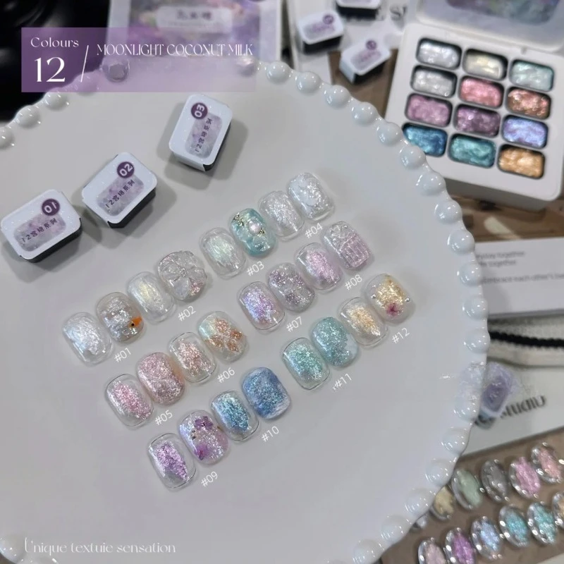 12Colors Aurora Solid Nail Glitter Fairy Powder Holographics Solid Mirror Pigments Nail Art Decorations Accessories Manicure
12Colors Aurora Solid Nail Glitter Fairy Powder Holographics Solid Mirror Pigments Nail Art Decorations Accessories Manicure