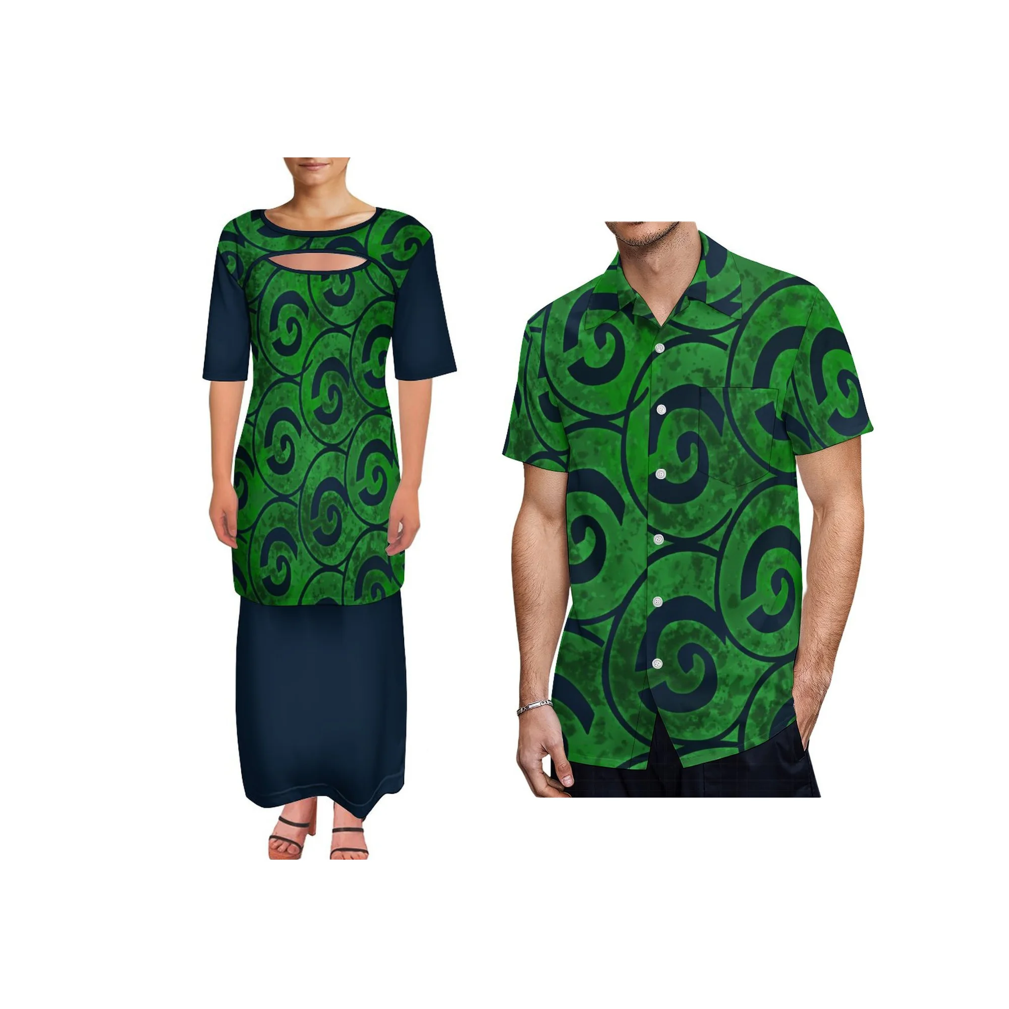 New Plus Size Custom Polynesian Tribal Puletasi Open-necked Dress Samoan Design Dress
New Plus Size Custom Polynesian Tribal Puletasi Open-necked Dress Samoan Design Dress