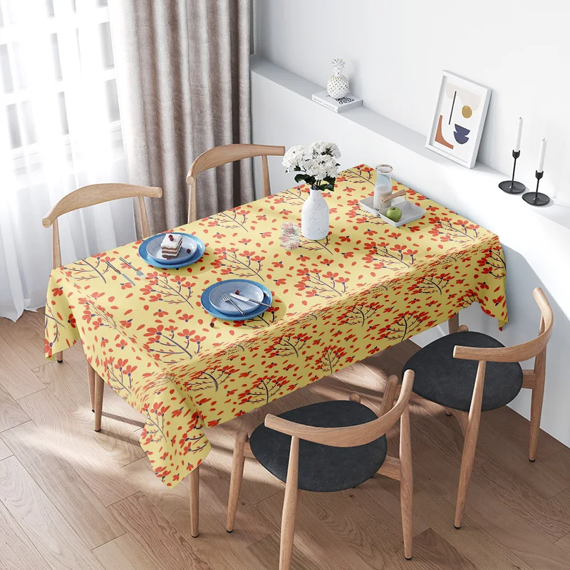 Colorful Floral Tablecloth SetPerfect for Home Decor 4 Seater Dining Room Cover Cloth in Yellow Red Green Design Premium Quality
Colorful Floral Tablecloth SetPerfect for Home Decor 4 Seater Dining Room Cover Cloth in Yellow Red Green Design Premium Quality