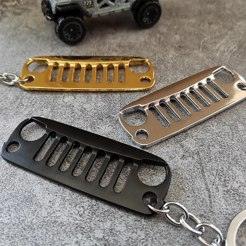 Stainless Steel Car Front Grill Design Mini Car Key Chain Grill Keychain Key Ring for Jeep CJ JK TJ YJ XJ Accessories Key Rings
Stainless Steel Car Front Grill Design Mini Car Key Chain Grill Keychain Key Ring for Jeep CJ JK TJ YJ XJ Accessories Key Rings