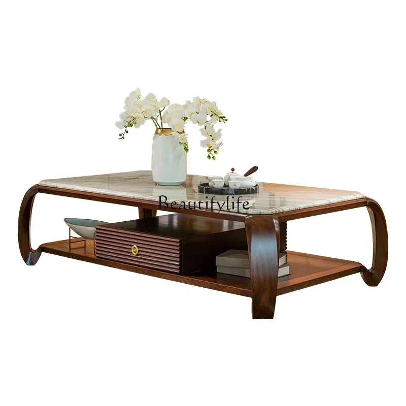 Light luxury coffee table Nordic modern new Chinese ebony marble long coffee table
Light luxury coffee table Nordic modern new Chinese ebony marble long coffee table
