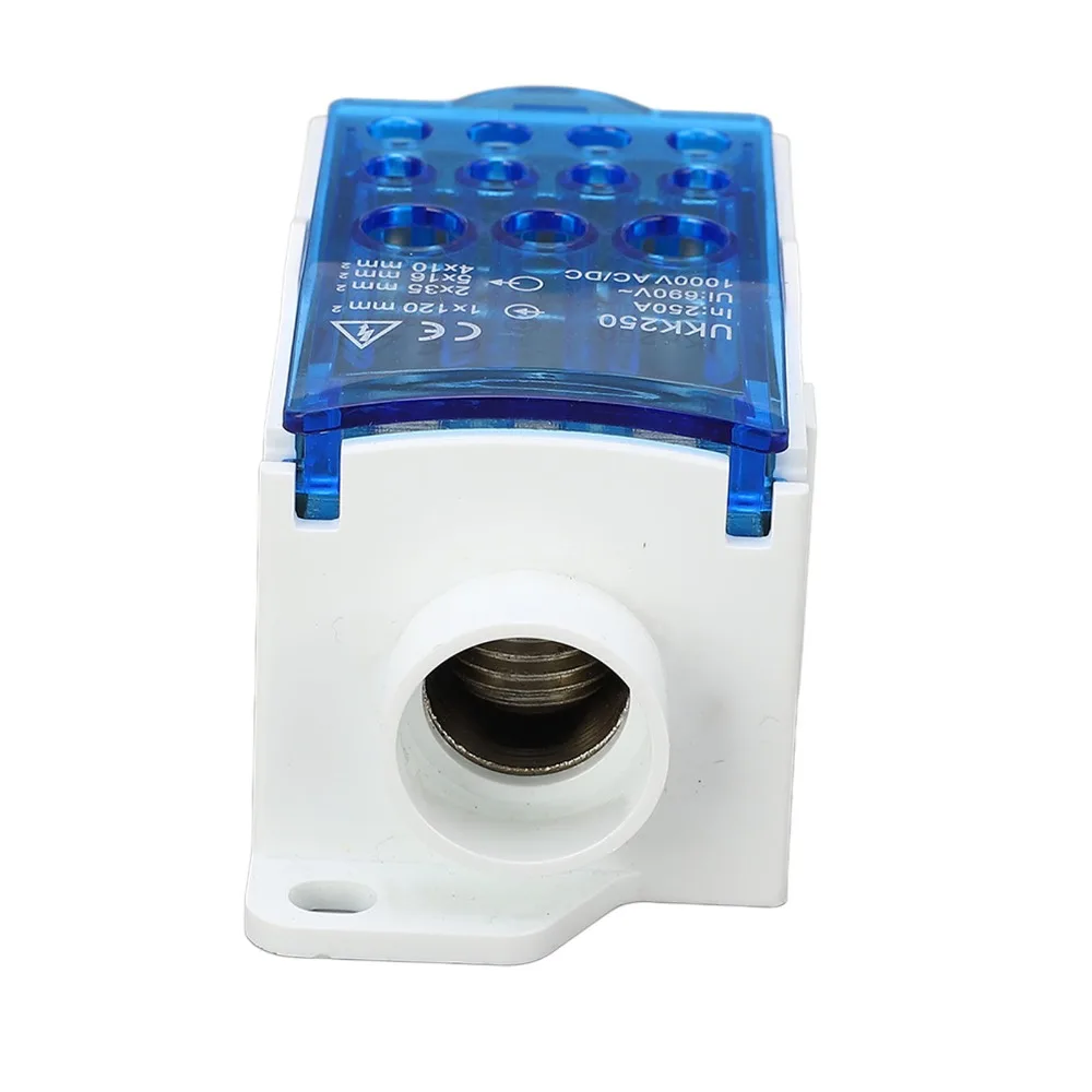 Universal 690V Terminal Block Junction Box 250A Blue Color Din Rail Distribution Box Power Distribution Box Power Junction
Universal 690V Terminal Block Junction Box 250A Blue Color Din Rail Distribution Box Power Distribution Box Power Junction