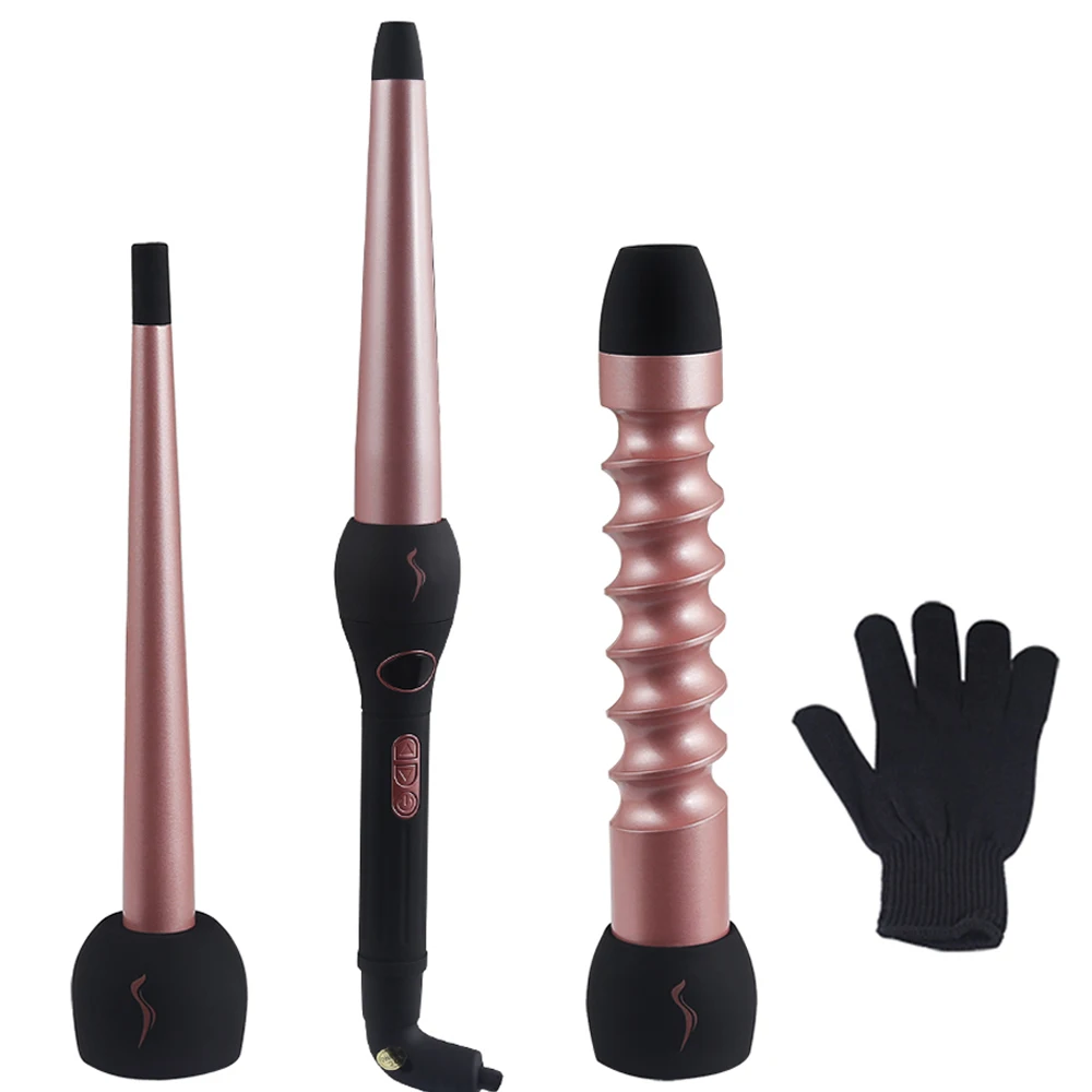 3 In 1 Hair Curlers Professional Curling Iron Wand Roller Interchangeable Barrel Hair Crimper For All Hair Type
3 In 1 Hair Curlers Professional Curling Iron Wand Roller Interchangeable Barrel Hair Crimper For All Hair Type