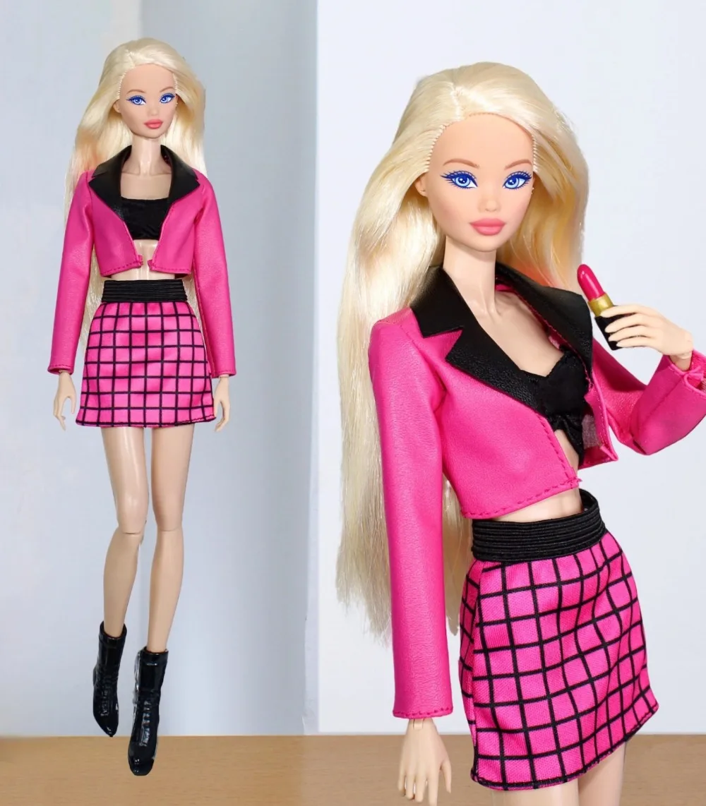 Hot pink clothes set / top + coat + skirt / 30cm doll clothing suit outfit for 1/6 Xinyi FR ST OB BB Doll / dollhouse toy
Hot pink clothes set / top + coat + skirt / 30cm doll clothing suit outfit for 1/6 Xinyi FR ST OB BB Doll / dollhouse toy