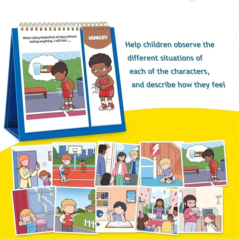 Early Educational Feelings and Emotions Book Montessori Interactive Social Emotional Book Creative Funny Reading Flip Book
Early Educational Feelings and Emotions Book Montessori Interactive Social Emotional Book Creative Funny Reading Flip Book