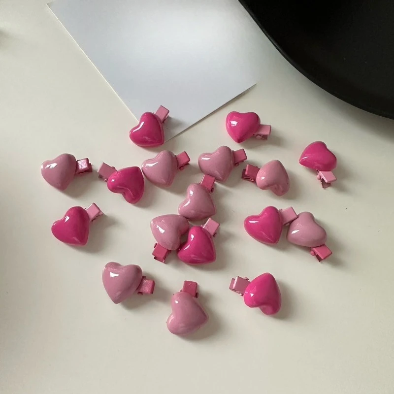 3 Mini Heart Hairpins - Peach Pink Glossy Bangs Hairpin, Women's Cute Hair Accessories, Lightweight Non-Slip Design, Suitable for Daily and Special Occasions, Fashion Smooth Styling, Teen Trend
3 Mini Heart Hairpins - Peach Pink Glossy Bangs Hairpin, Women's Cute Hair Accessories, Lightweight Non-Slip Design, Suitable for Daily and Special Occasions, Fashion Smooth Styling, Teen Trend