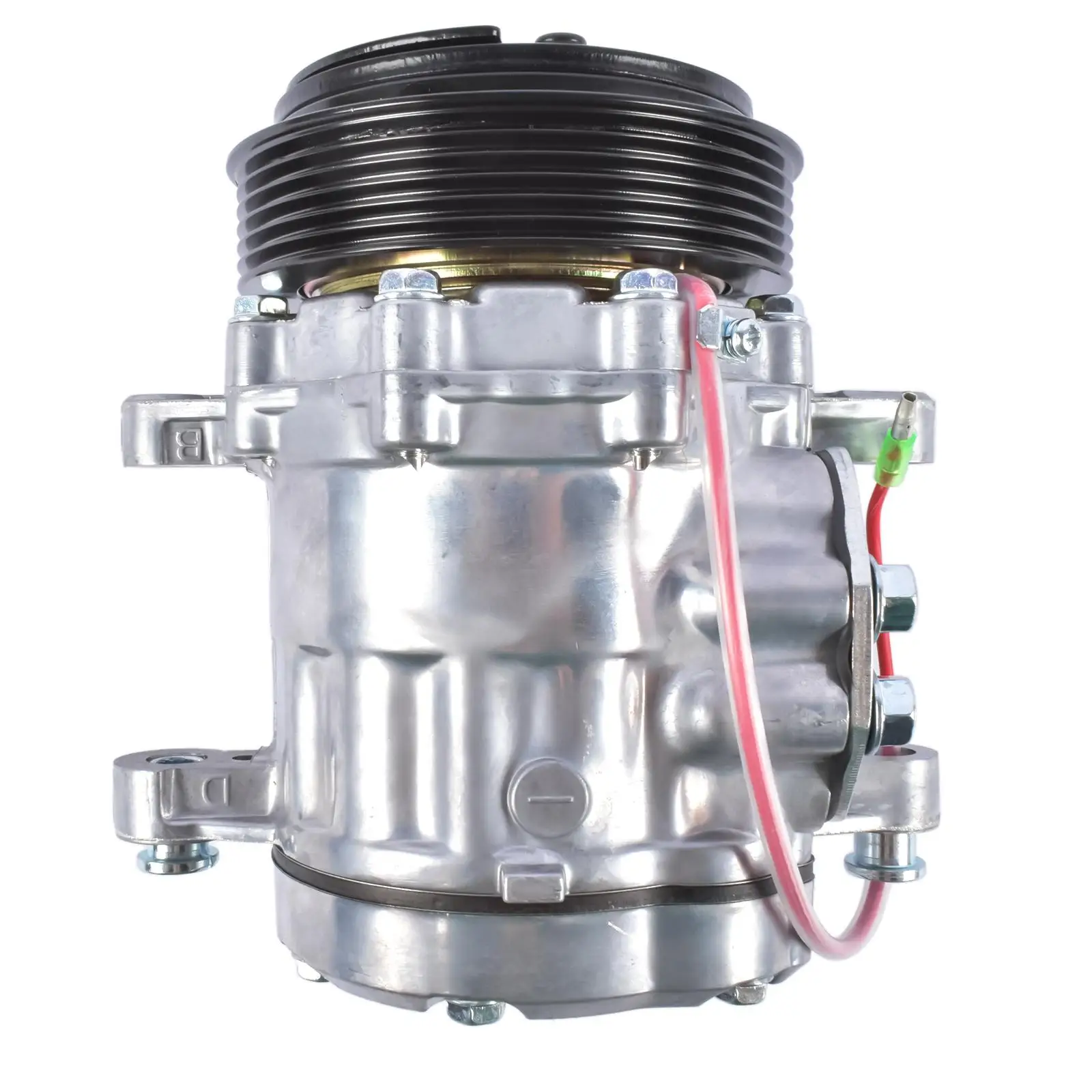 AP02 A/C Compressor with 6-Groove Pulley for Sanden SD7 Style Serpentine Belt Silver HC5005BK
AP02 A/C Compressor with 6-Groove Pulley for Sanden SD7 Style Serpentine Belt Silver HC5005BK