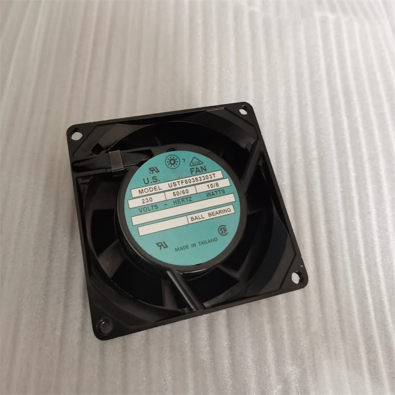 USTF80382303T AC 230V 10/8W Axial Cooling Fan 80x80x38mm 8038 3200RPM Ball Bearing Aluminum Frame Fan for Cabinet Industrial
USTF80382303T AC 230V 10/8W Axial Cooling Fan 80x80x38mm 8038 3200RPM Ball Bearing Aluminum Frame Fan for Cabinet Industrial