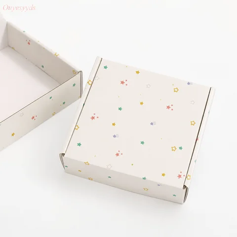 Cardboard Gift Box Colored Star Packaging Boxes For Clothes, Underwear, Accessories, Large Packing Box