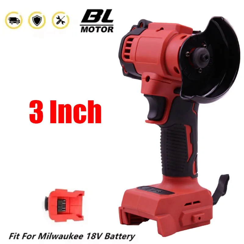 For Milwaukee 18v Battery Cordless Angle Grinder 3 Inch Polishing Machine Mini Diamond Cutting Grinding Cut OFF Tools
For Milwaukee 18v Battery Cordless Angle Grinder 3 Inch Polishing Machine Mini Diamond Cutting Grinding Cut OFF Tools