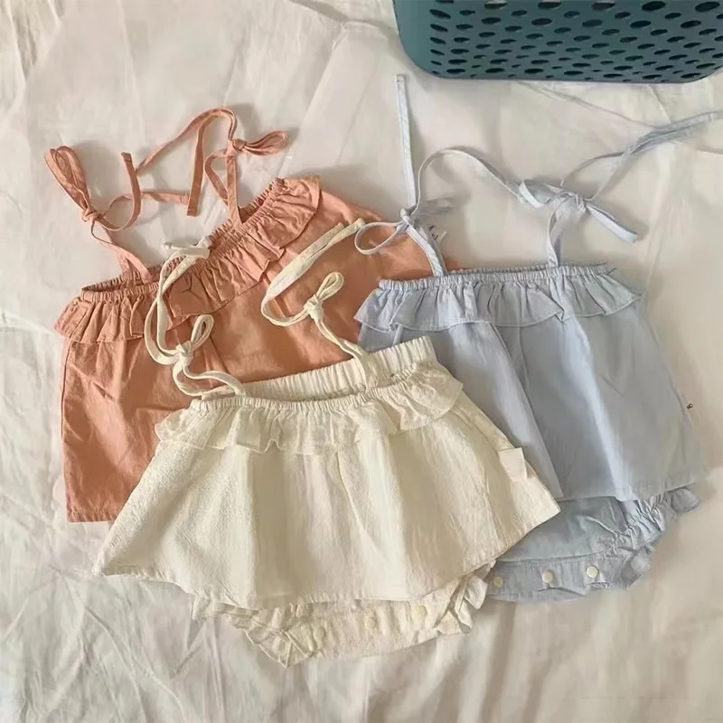 2023 Baby Suit Sling Top Thin Bottom-Enlarged Pants Infant, Baby Summer Two-Piece Set Outwear
2023 Baby Suit Sling Top Thin Bottom-Enlarged Pants Infant, Baby Summer Two-Piece Set Outwear