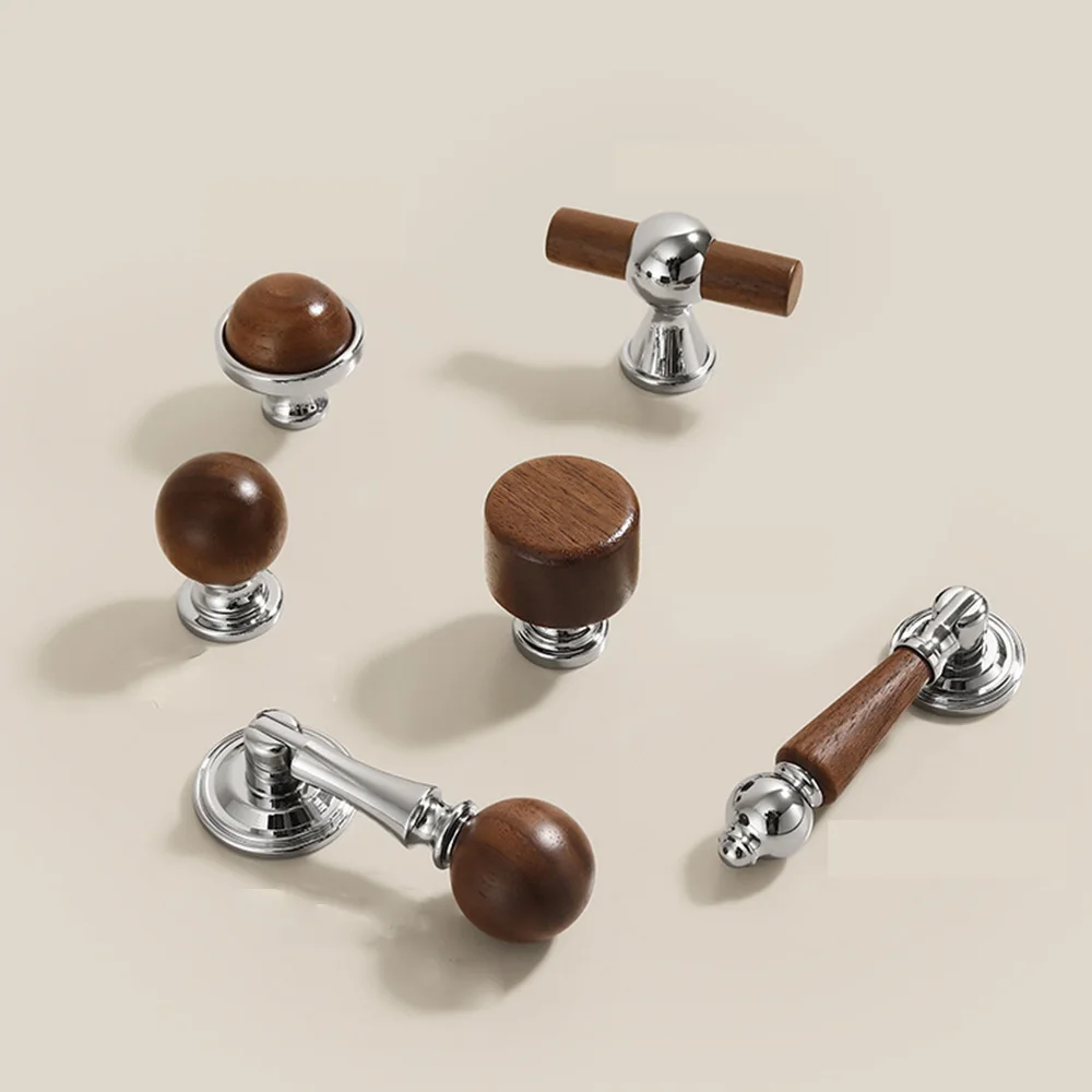 Walnut and Brass Cabinet Handles, Light LuxuryChrome-PlatedDrawerHandles, WardrobeDoorHandles, Vintage-Modern Furniture Hardware
Walnut and Brass Cabinet Handles, Light LuxuryChrome-PlatedDrawerHandles, WardrobeDoorHandles, Vintage-Modern Furniture Hardware