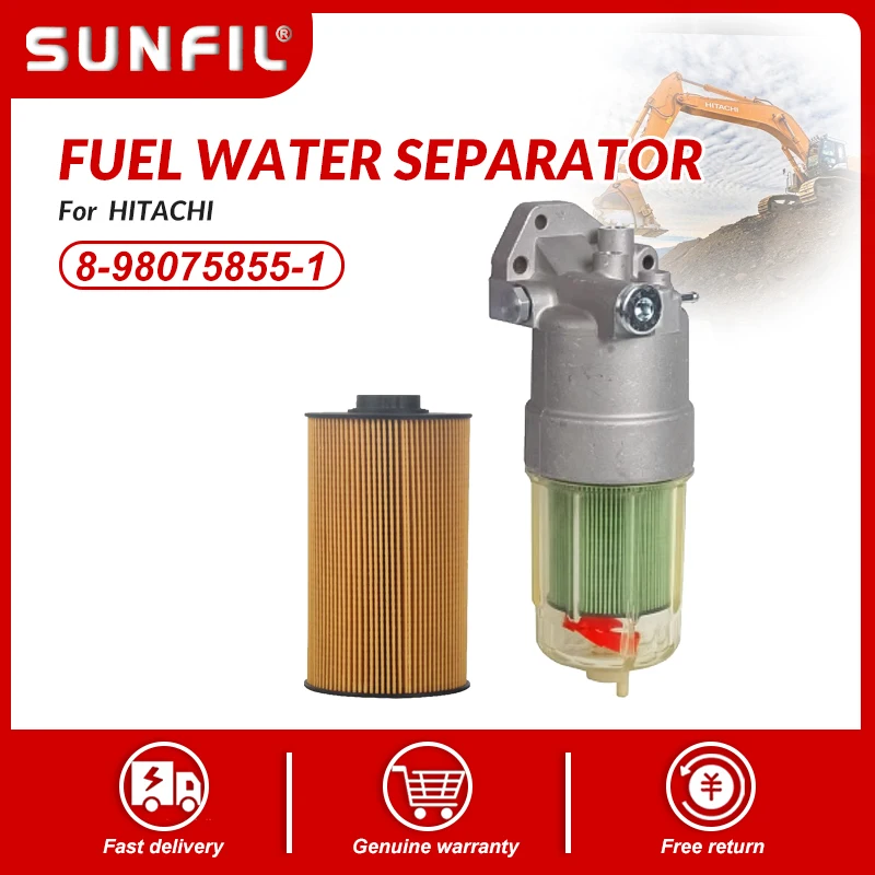 8-98075855-1 8980742880 Water Separator 4711160 Compatible With Hitachi Excavator ZX270-3 ZX280LC-3 ZX280LC-3-HCME ZX280LCH-3
8-98075855-1 8980742880 Water Separator 4711160 Compatible With Hitachi Excavator ZX270-3 ZX280LC-3 ZX280LC-3-HCME ZX280LCH-3