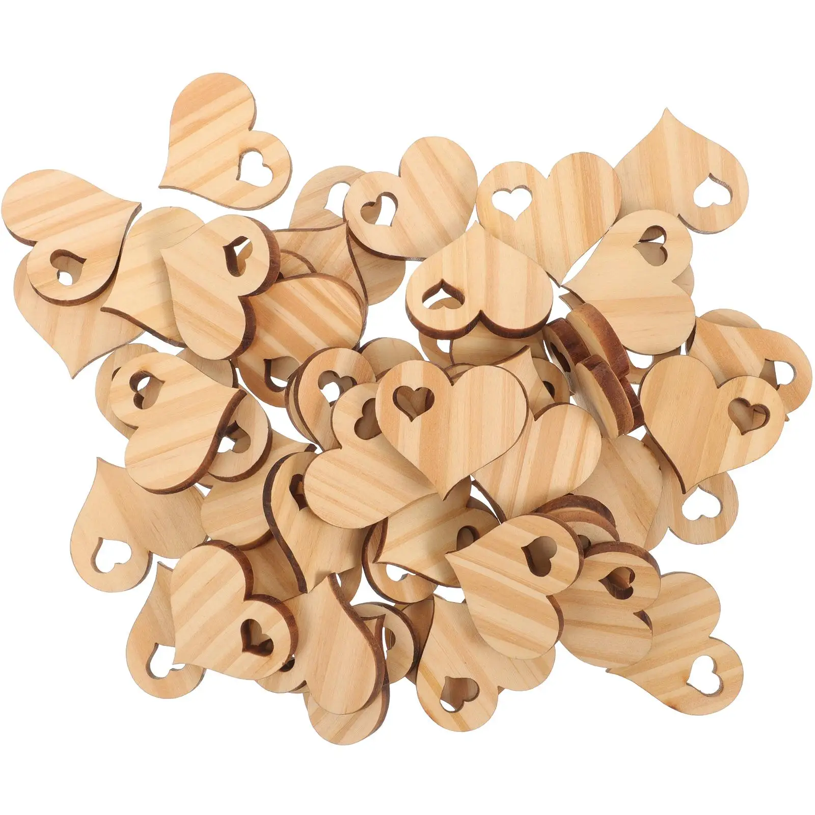 50 Pcs Heart Shape Wooden Slices Smooth Surface DIY Craft Supplies Blank Decorations Valentine Day Wedding Material
50 Pcs Heart Shape Wooden Slices Smooth Surface DIY Craft Supplies Blank Decorations Valentine Day Wedding Material