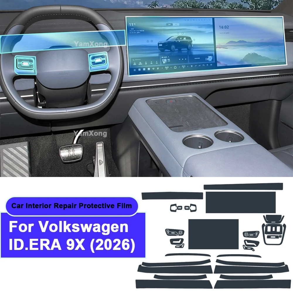 For Volkswagen ID.ERA 9X (2026) Car Interior Protective Film Dashboard Center Control Screen Anti Fingerprint Protective Sticker
For Volkswagen ID.ERA 9X (2026) Car Interior Protective Film Dashboard Center Control Screen Anti Fingerprint Protective Sticker