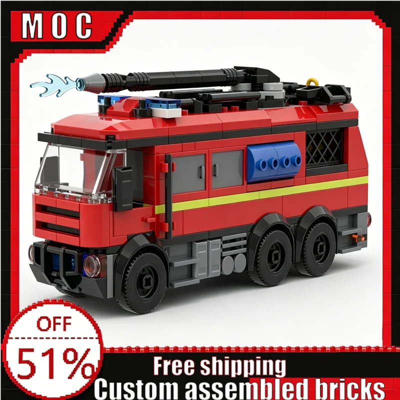 317 PCS Airport Fire Truck Vehicle Model City Building Blocks Custom DIY Educational Assembly Toy Kids Birthday Christmas Gifts
317 PCS Airport Fire Truck Vehicle Model City Building Blocks Custom DIY Educational Assembly Toy Kids Birthday Christmas Gifts