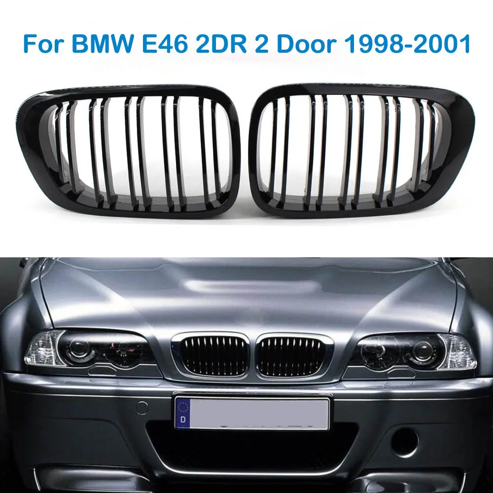 Car Front Kidney Grill Grille Snap-on For BMW E46 2DR 2Doors 330ci Coupe 1998-2002 Car Styling
Car Front Kidney Grill Grille Snap-on For BMW E46 2DR 2Doors 330ci Coupe 1998-2002 Car Styling