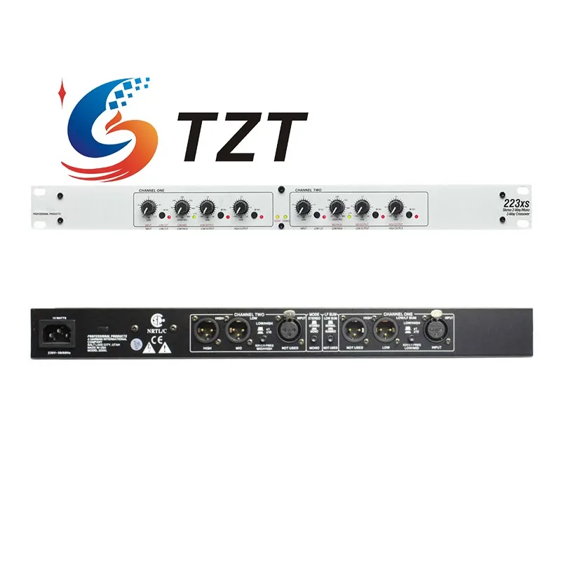 TZT 223XL/223XS Professional Electronic Frequency Divider Stage Performance Stereo 2-Channel/Mono 3-Channel Crossover
TZT 223XL/223XS Professional Electronic Frequency Divider Stage Performance Stereo 2-Channel/Mono 3-Channel Crossover