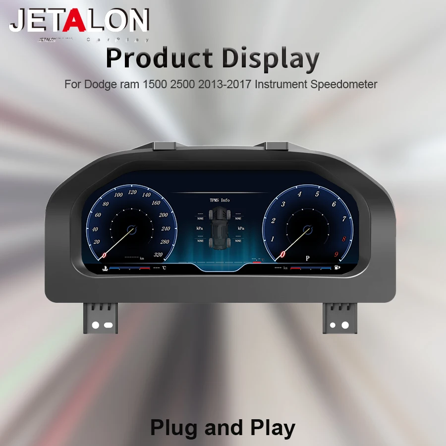 12.3'' Умный дисплей для Dodge Ram 1500 2500 2013-2017: Спидометр, карта, многоцветный высококачественный ЖК-дисплей, приборная панель с поддержкой CarPlay
12.3'' Умный дисплей для Dodge Ram 1500 2500 2013-2017: Спидометр, карта, многоцветный высококачественный ЖК-дисплей, приборная панель с поддержкой CarPlay