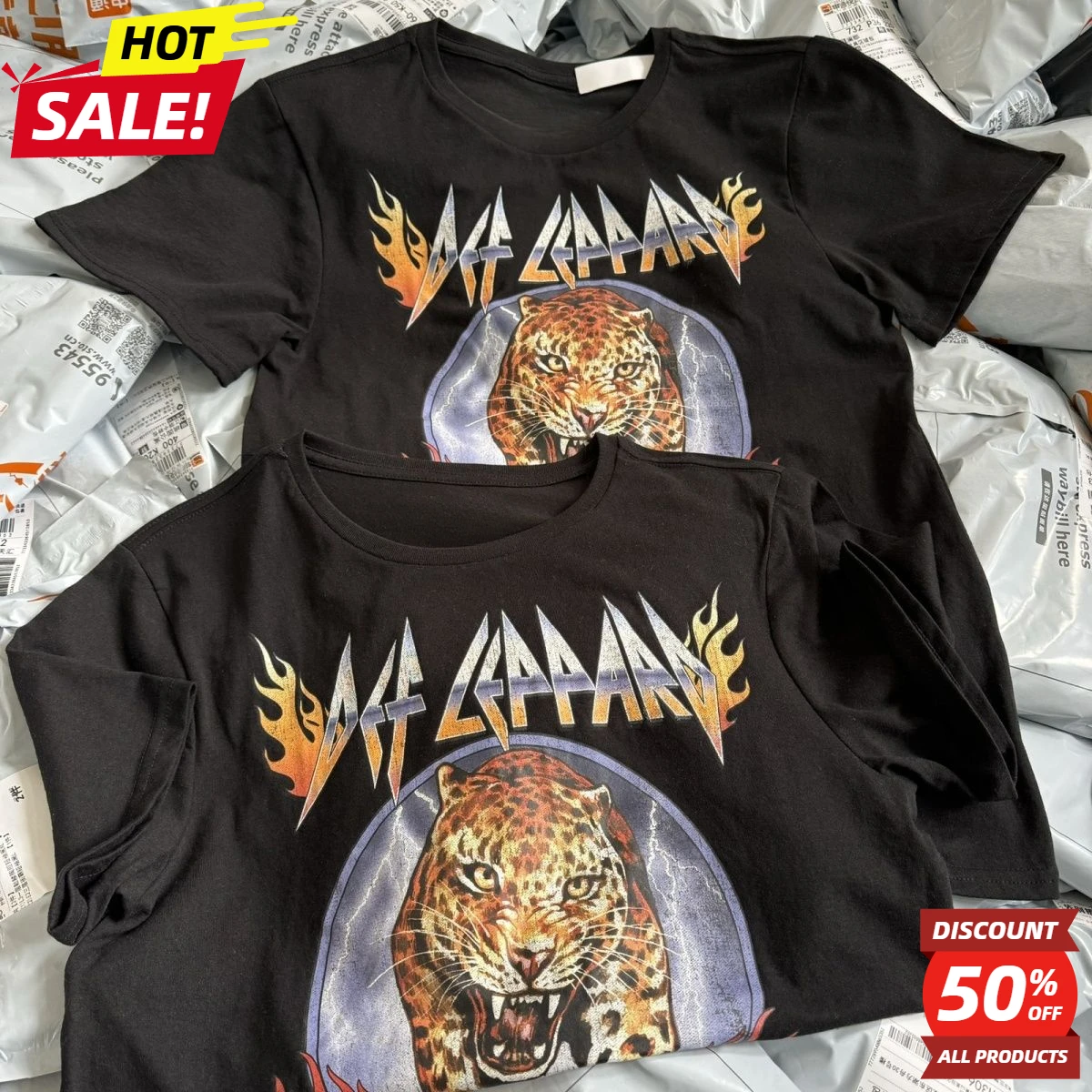 Motorcycle Fast Fashion Def Leppard1992 Weebao Band Rock American Casual Men's and Women's Short Sleeve Loose T-Shirt
Motorcycle Fast Fashion Def Leppard1992 Weebao Band Rock American Casual Men's and Women's Short Sleeve Loose T-Shirt