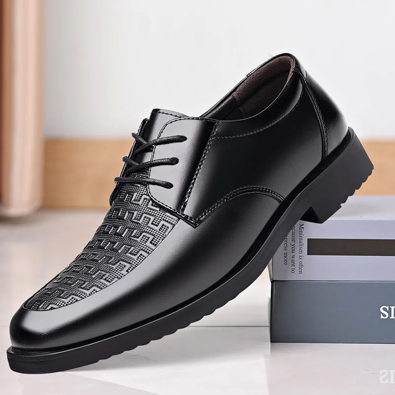 Men's Comfortable Soft Sole Derby Shoes Breathable Anti-Slip Business Formal Leather Shoes for Office Banquet-7158
Men's Comfortable Soft Sole Derby Shoes Breathable Anti-Slip Business Formal Leather Shoes for Office Banquet-7158