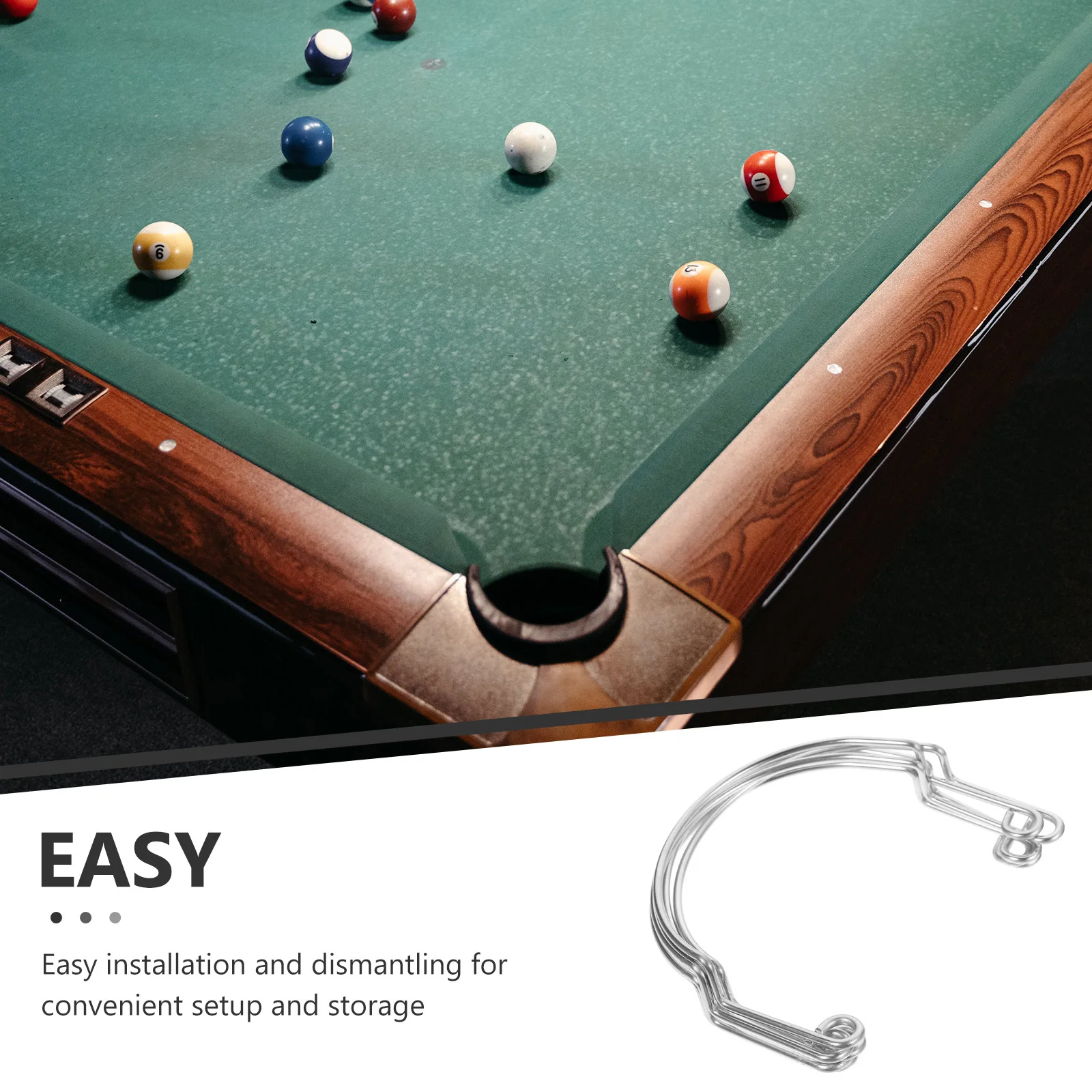 6Pcs Metal Billiard Net Pocket Corner Bracket Pool Table Bags Fixator Replacement Kit for Snooker Pockets Support Frame Easy to
6Pcs Metal Billiard Net Pocket Corner Bracket Pool Table Bags Fixator Replacement Kit for Snooker Pockets Support Frame Easy to