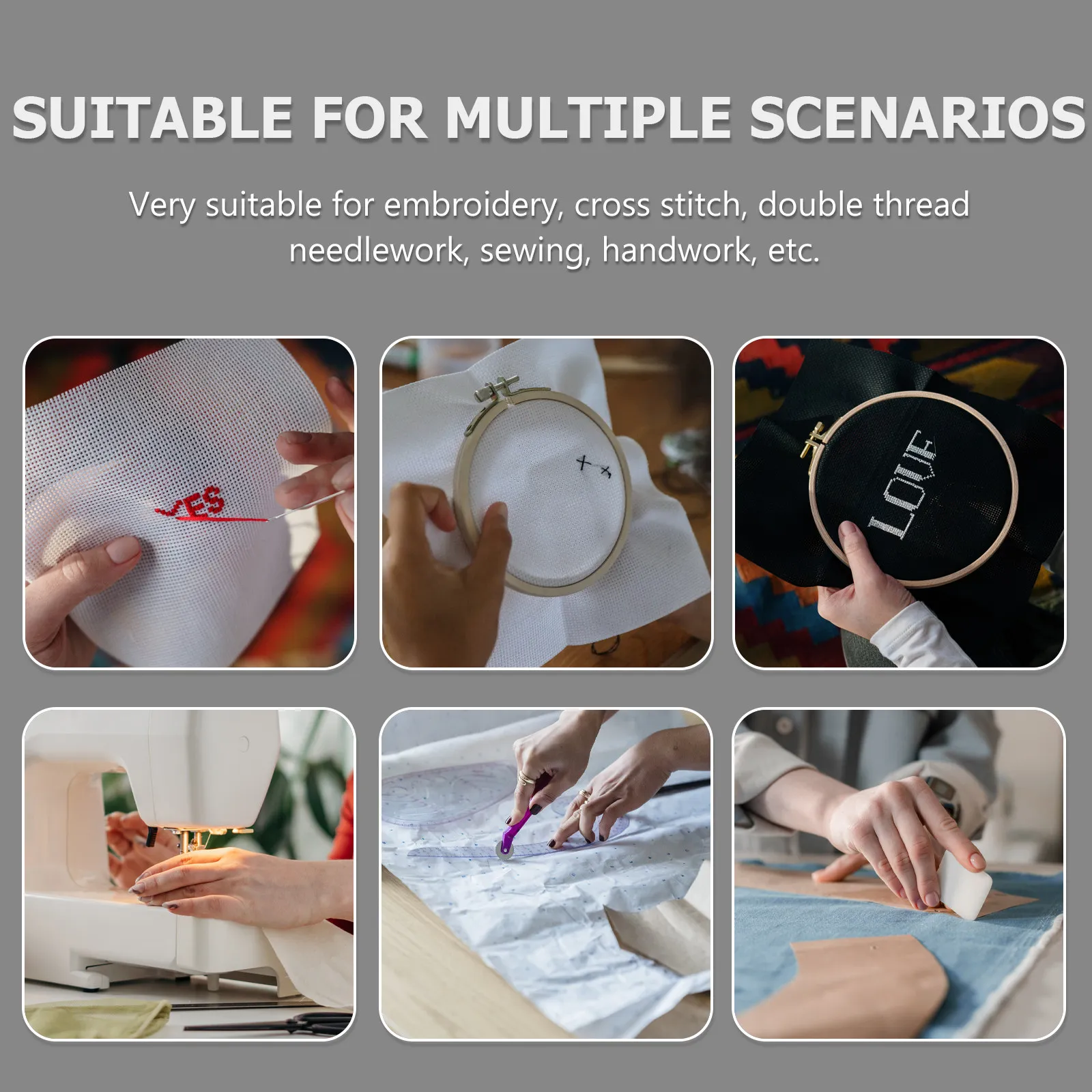 1Set Stainless Steel Embroidery Scissor Set Ergonomic Handle Lightweight Thread Cutter Sewing Accessories Multifunctional DIY
1Set Stainless Steel Embroidery Scissor Set Ergonomic Handle Lightweight Thread Cutter Sewing Accessories Multifunctional DIY