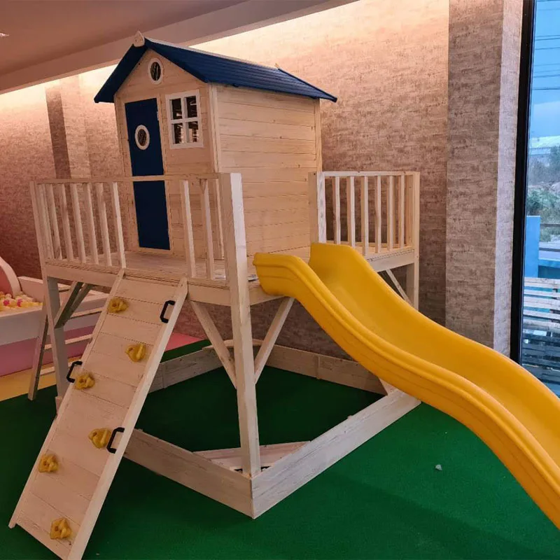 Children's wooden house Large playhouse Tree house Climbing wooden house with slide Sandpit Children's room Outdoor children'
Children's wooden house Large playhouse Tree house Climbing wooden house with slide Sandpit Children's room Outdoor children'