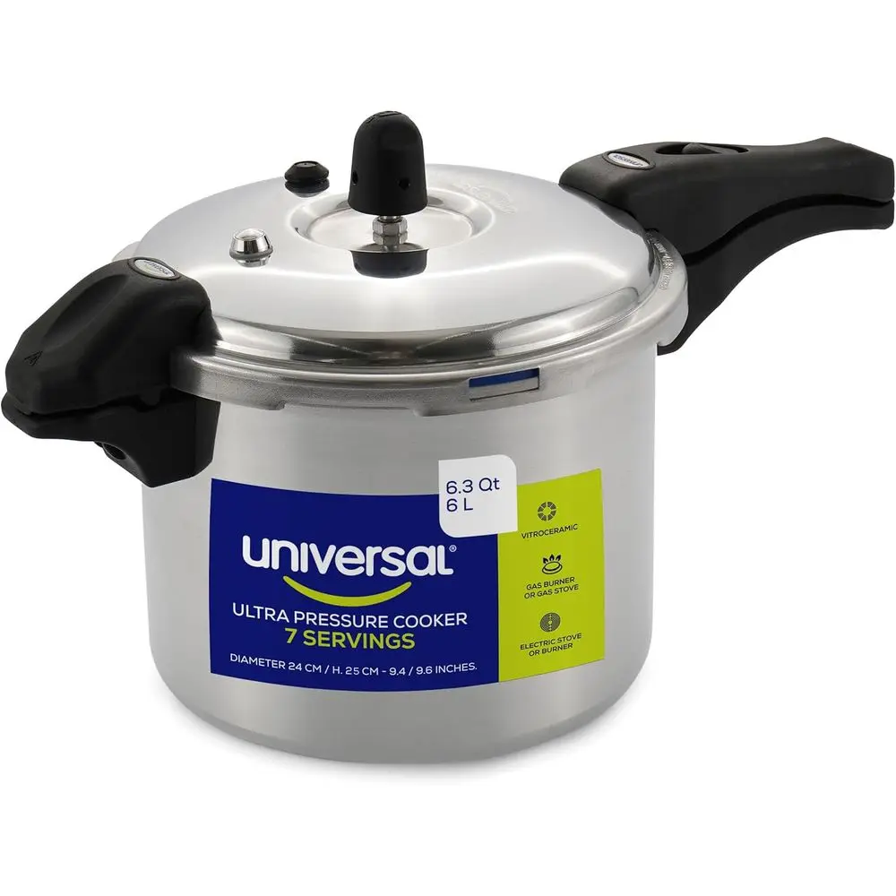 Ultra Pure Cooker, Pot with 6 Safety Systems, Cooker for 7 Servings, Even Heat Distribution, Diameter 9.4 inches, Height 9.6 inc
Ultra Pure Cooker, Pot with 6 Safety Systems, Cooker for 7 Servings, Even Heat Distribution, Diameter 9.4 inches, Height 9.6 inc