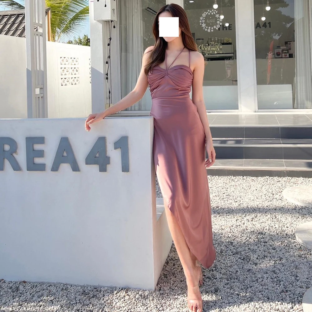 ElegantAnkle Length Lace up Back Jersey Strpless Pleats Backless Solid Color Straight Plus Size Dresses For Occasions Dubai
ElegantAnkle Length Lace up Back Jersey Strpless Pleats Backless Solid Color Straight Plus Size Dresses For Occasions Dubai