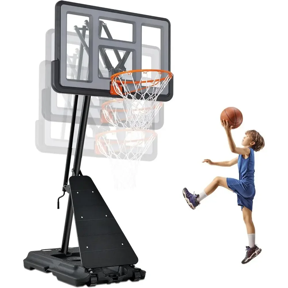 Adjustable Portable Basketball Goal for Outdoor and Indoor Use: 44/48 Backboard, Suitable for Youth and Adults
Adjustable Portable Basketball Goal for Outdoor and Indoor Use: 44/48 Backboard, Suitable for Youth and Adults