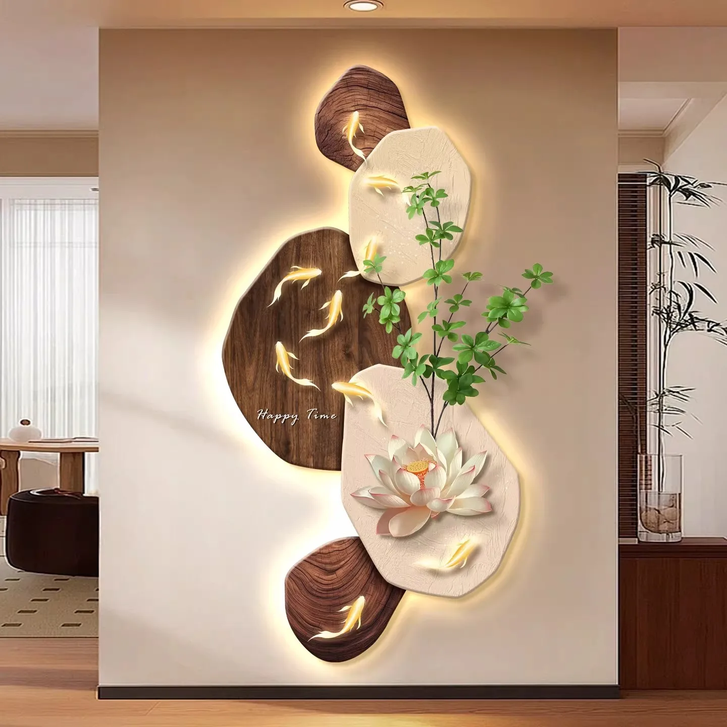 Medieval lotus nine fish picture decorative painting home corridor aisle hanging painting living room mural
Medieval lotus nine fish picture decorative painting home corridor aisle hanging painting living room mural