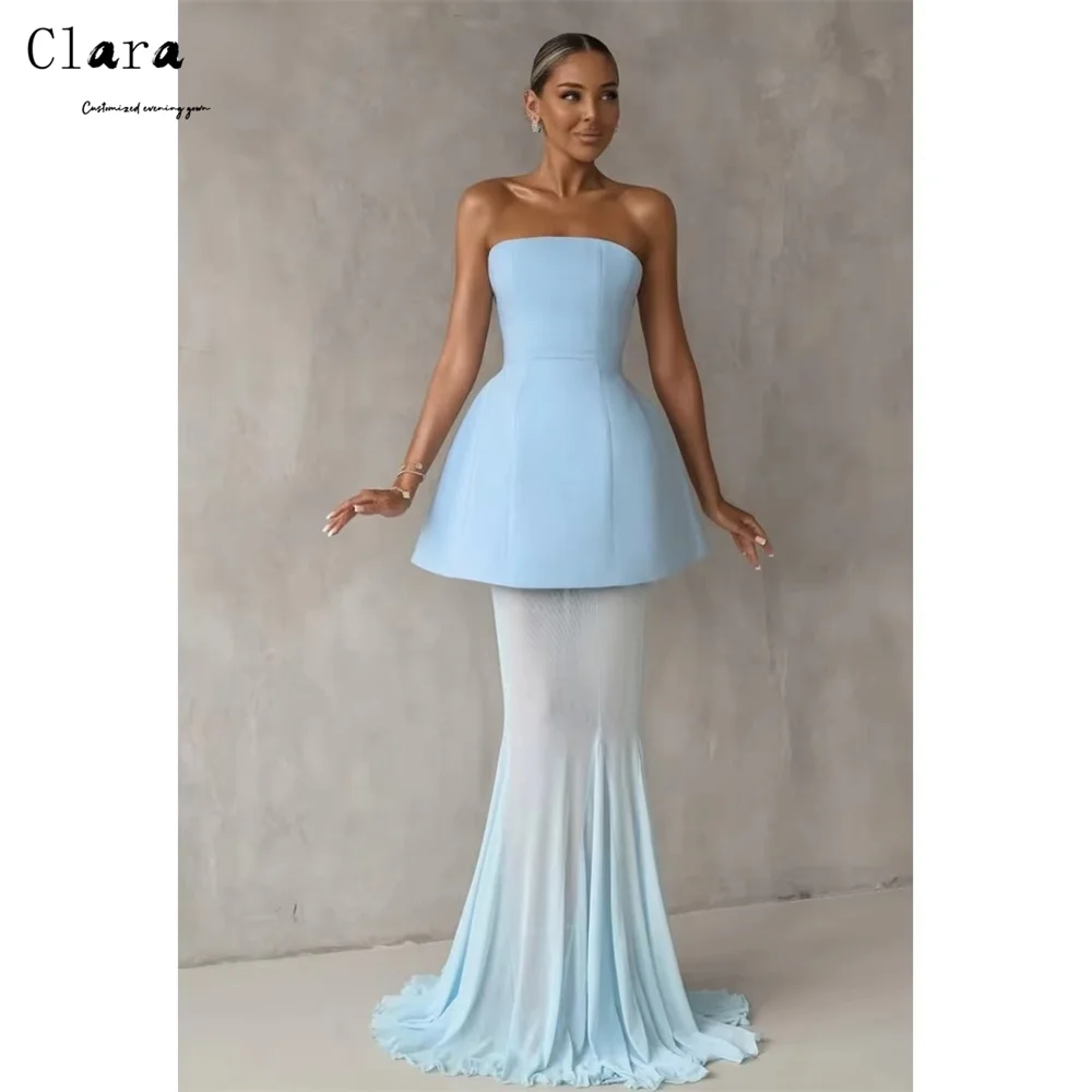 Clara Custom Sky Blue Tube Top Sleeveless Off the Shoulder Custom Dress Dresses 2025 Woman Luxury Evening Dress Elegant Gown
Clara Custom Sky Blue Tube Top Sleeveless Off the Shoulder Custom Dress Dresses 2025 Woman Luxury Evening Dress Elegant Gown