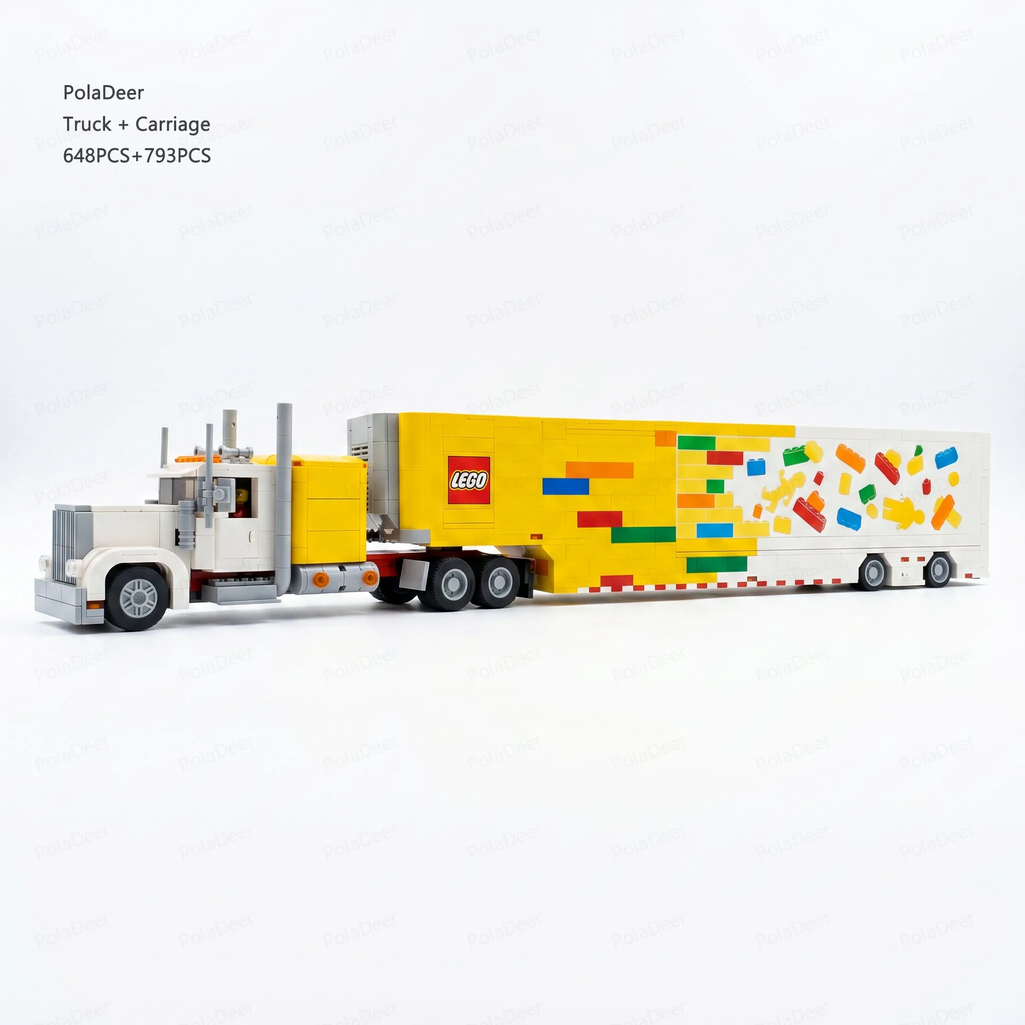 PolaDeer MOC car hauler trailer American Semi Truck The cargo box of the truck Building Blocks toy Assembly brick birthday gifts
PolaDeer MOC car hauler trailer American Semi Truck The cargo box of the truck Building Blocks toy Assembly brick birthday gifts