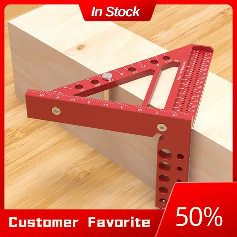 Top Sale 5-Inch Triangular Hole Ruler Aluminum Alloy Marking Ruler Square Building Frame Tools Woodworking Measuring Ruler
Top Sale 5-Inch Triangular Hole Ruler Aluminum Alloy Marking Ruler Square Building Frame Tools Woodworking Measuring Ruler