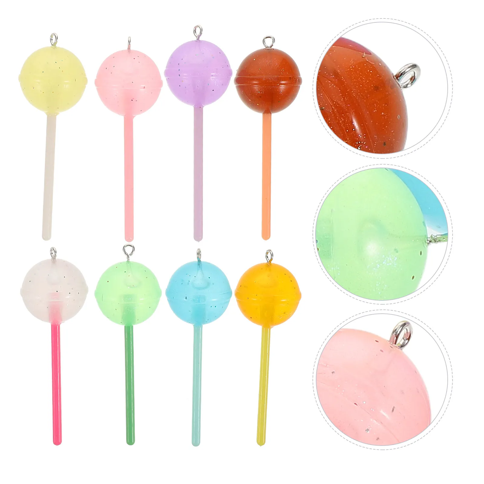 24Pcs Candy Lollipop Charms Glow in The Dark Mini Pendants Acrylic DIY Jewelry Making Supplies for Earrings Bracelets Keychains
24Pcs Candy Lollipop Charms Glow in The Dark Mini Pendants Acrylic DIY Jewelry Making Supplies for Earrings Bracelets Keychains