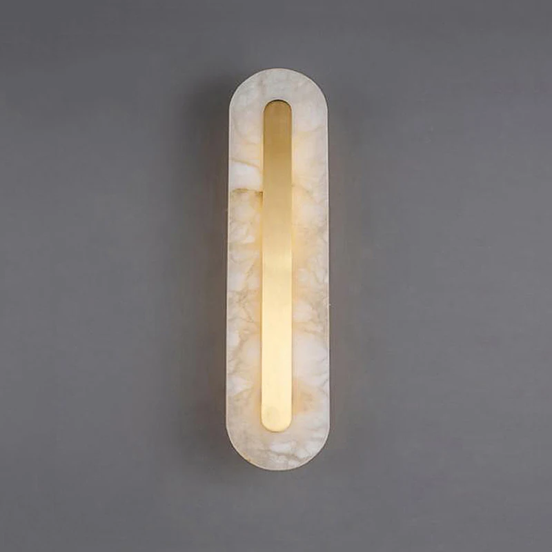 Natural Oval Square Marble Wall Light Minimalist Sample Room Lamp Luxury Bedroom Bedside Aisle Corridor All Copper Sconce Lamp
Natural Oval Square Marble Wall Light Minimalist Sample Room Lamp Luxury Bedroom Bedside Aisle Corridor All Copper Sconce Lamp
