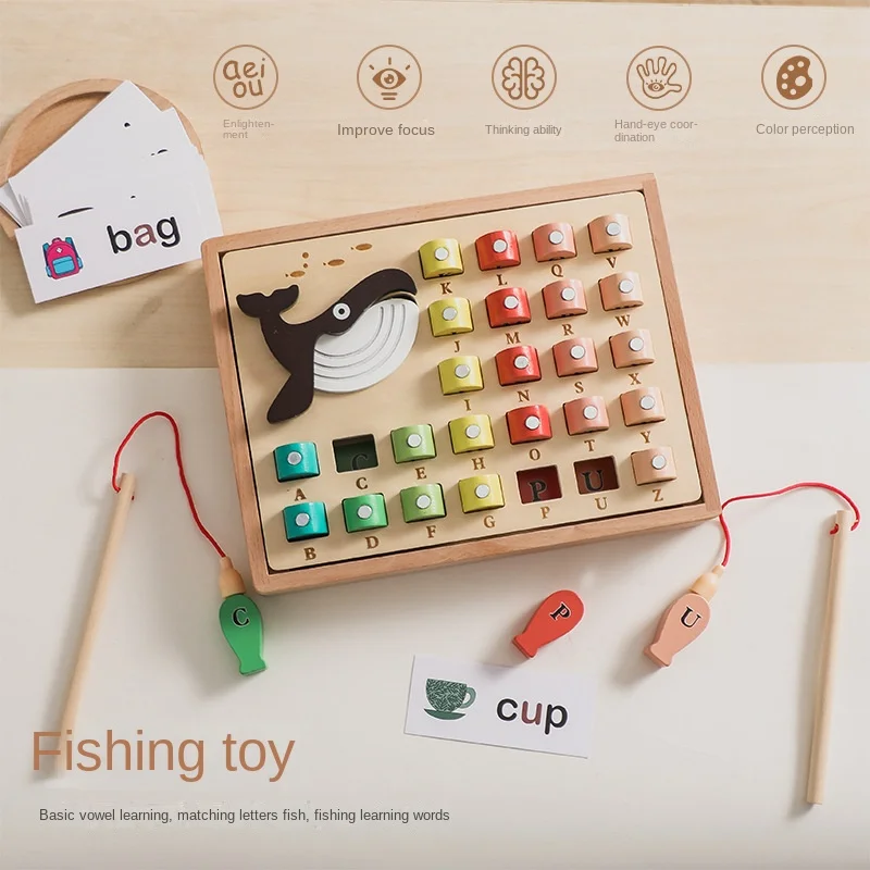 LazyChild Children Magnetic Fishing Toy Fun 26 English Letter Card Learning Matching Cognitive Magnetic Toy
LazyChild Children Magnetic Fishing Toy Fun 26 English Letter Card Learning Matching Cognitive Magnetic Toy