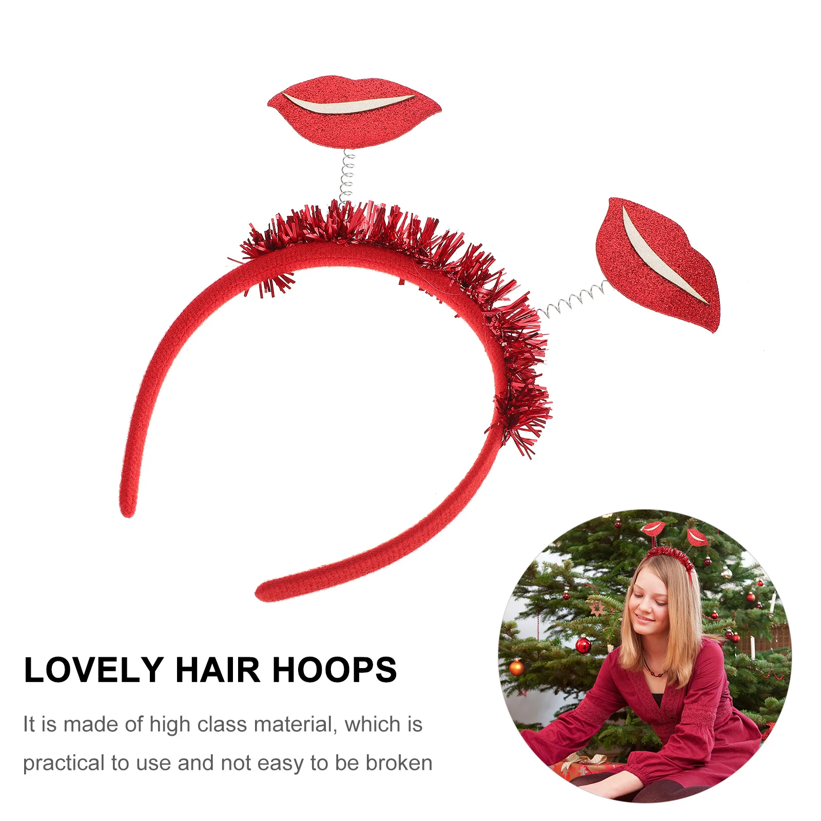 2pcs Red Lip Headband Valentine'S Day Party Wedding Decor Lightweight Romantic Hair Accessories For Women Festival Stage
2pcs Red Lip Headband Valentine'S Day Party Wedding Decor Lightweight Romantic Hair Accessories For Women Festival Stage