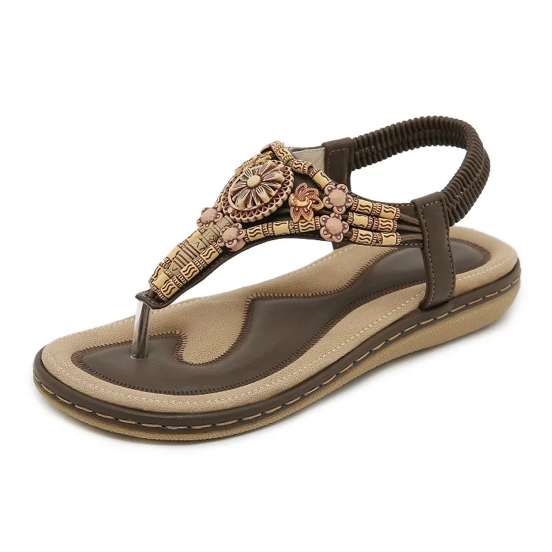 Summer Bohemian Style Women's Sandals Pinch Foot Beaded Rhinestone Buckle Beach Women's Slippers Woman Shoes Sandalias De Mujer
Summer Bohemian Style Women's Sandals Pinch Foot Beaded Rhinestone Buckle Beach Women's Slippers Woman Shoes Sandalias De Mujer