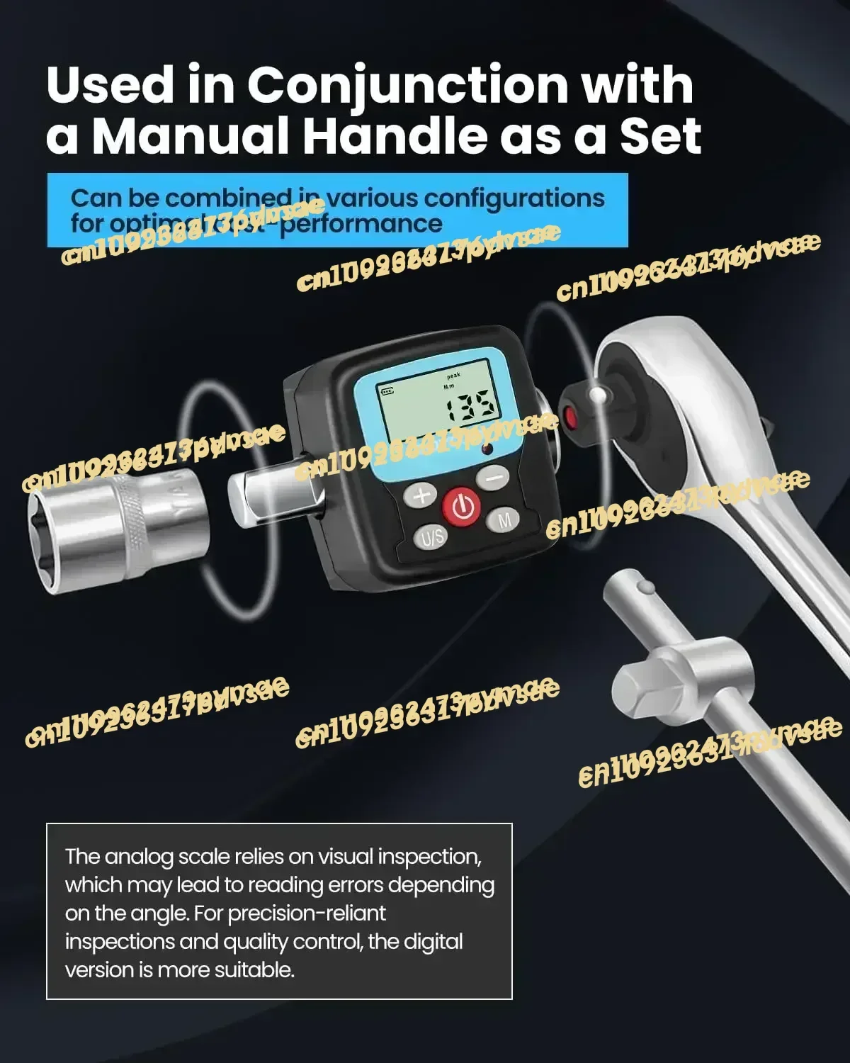 2025 Digital Torque Wrench Adapter - Precision Electronic Torque Tool Converter and Meter with LCD Display, Includes 1/2", 1/4
2025 Digital Torque Wrench Adapter - Precision Electronic Torque Tool Converter and Meter with LCD Display, Includes 1/2", 1/4
