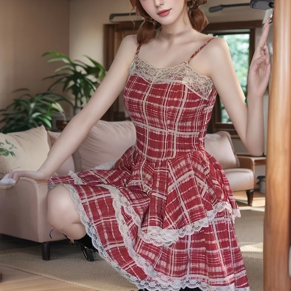 Club Night Vacation Wear Ladies College Dress Lace Suspender Dress Comfortable Vacation Lace Dress L Holiday Attire
Club Night Vacation Wear Ladies College Dress Lace Suspender Dress Comfortable Vacation Lace Dress L Holiday Attire