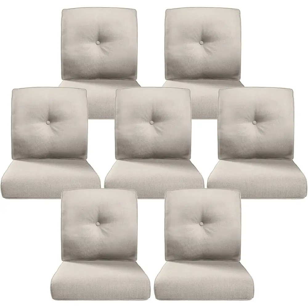 Thick Outdoor Cushion Set - 7pcs, 22x24 Inch, Water-Resistant, Removable Covers for Patio Furniture or Swing - Beige
Thick Outdoor Cushion Set - 7pcs, 22x24 Inch, Water-Resistant, Removable Covers for Patio Furniture or Swing - Beige