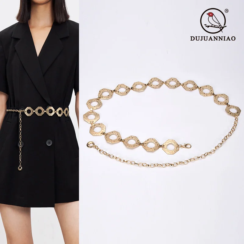 Chain belt, female gold chain decoration, metal waist accessories, fashionable body , versatile dress
Chain belt, female gold chain decoration, metal waist accessories, fashionable body , versatile dress