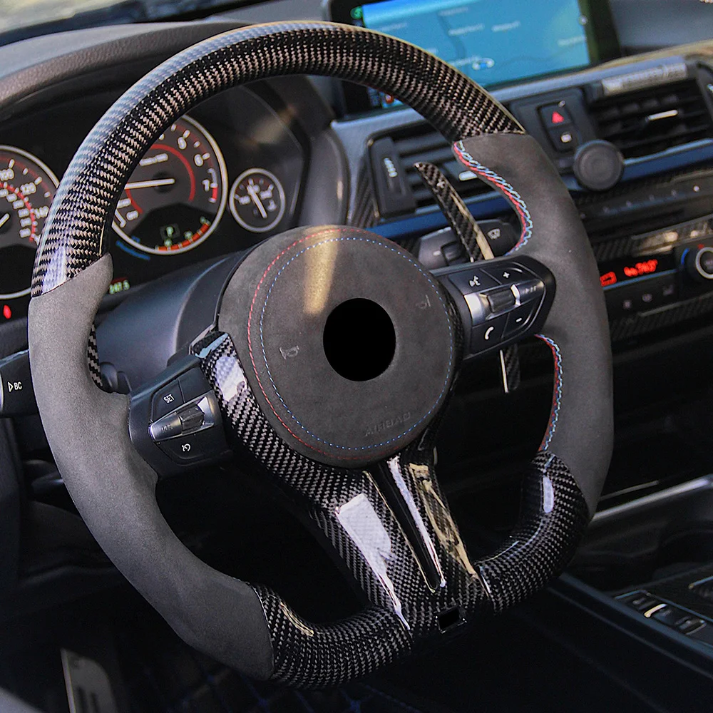Non-slip Alcantara Leather Carbon Fiber M Sport Steering Wheel for BMWS F25 F82 F45 X5 E53 E46 E92 M3 X1 F48 X3 F25 X3 E83 Z3 Z4
Non-slip Alcantara Leather Carbon Fiber M Sport Steering Wheel for BMWS F25 F82 F45 X5 E53 E46 E92 M3 X1 F48 X3 F25 X3 E83 Z3 Z4