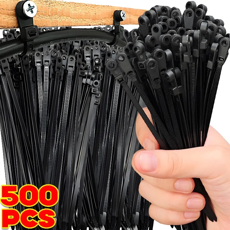 Wholesale Screw Hole Cable Ties Reusable Fixed Nylon Cable Ties Self-locking Cord Tie Strap Fastening Loop Wire Office Organizer
Wholesale Screw Hole Cable Ties Reusable Fixed Nylon Cable Ties Self-locking Cord Tie Strap Fastening Loop Wire Office Organizer