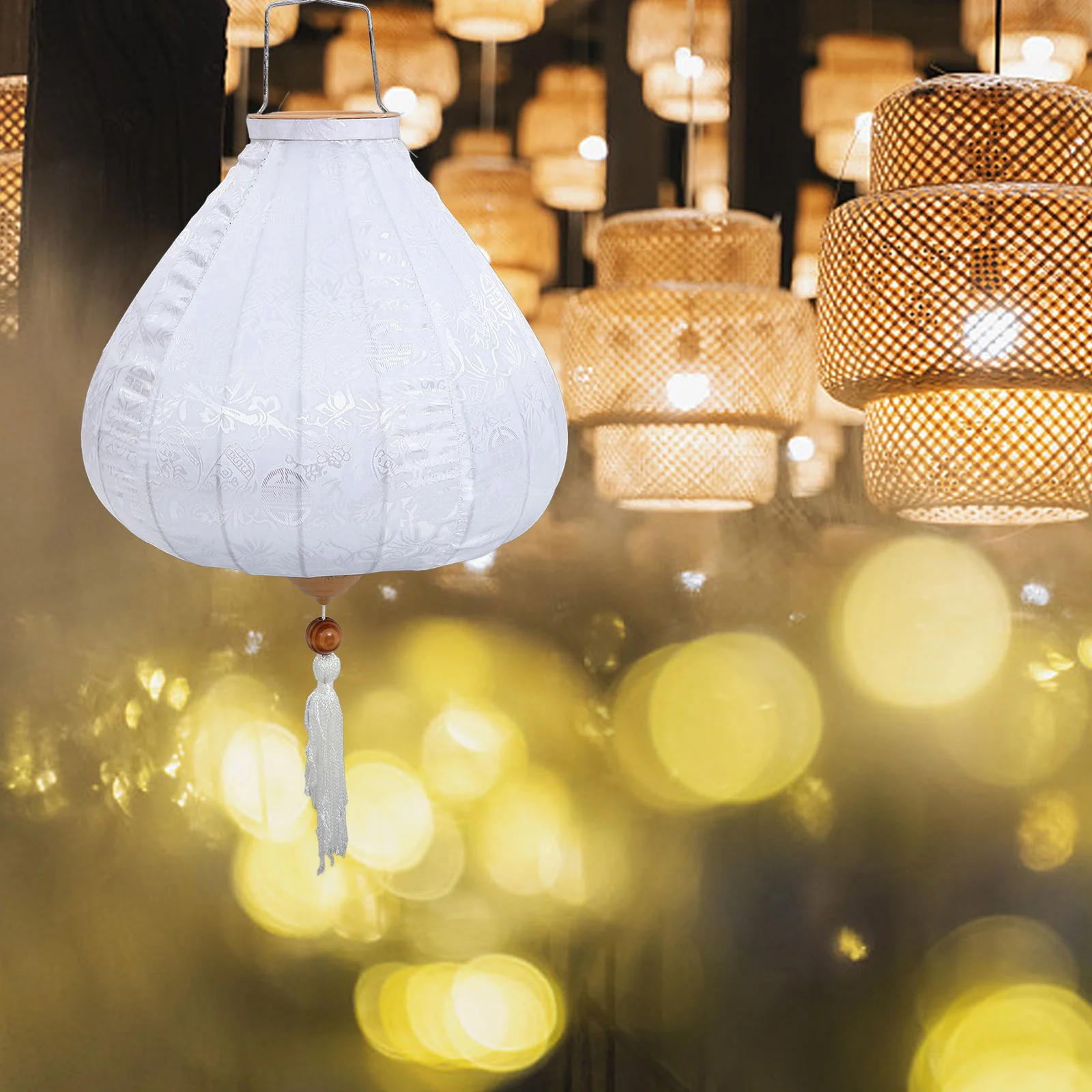 Handmade Tassel Small Lantern Celebration Decor Diamond Pattern Iron Wire Cloth for Outdoor
Handmade Tassel Small Lantern Celebration Decor Diamond Pattern Iron Wire Cloth for Outdoor