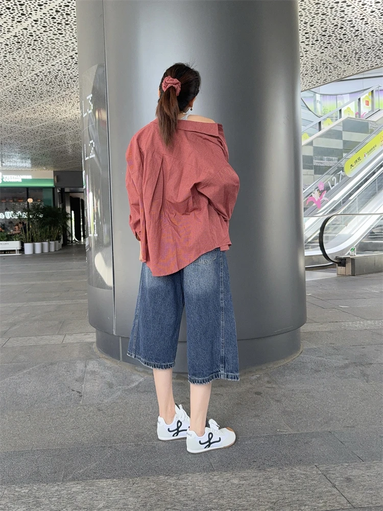 Artistic Vintage Bri Red Plaid Casual irt Women's Loose Fit Long Sve Cotton Commute Sle Faionable Classic Design
Artistic Vintage Bri Red Plaid Casual irt Women's Loose Fit Long Sve Cotton Commute Sle Faionable Classic Design